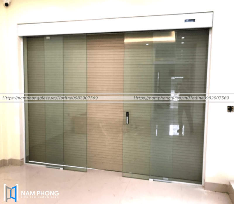 Cửa kính tự động hệ ray lùa nhôm Zamildoor