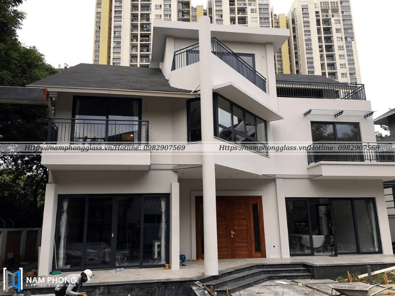 Công trình cửa nhôm Xingfa Hà Nội tại Văn Phú - Hà Đông (A Đức)