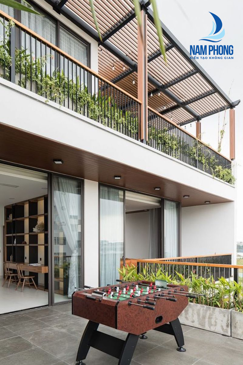 lam nhôm chắn nắng trang trí ngoại thất