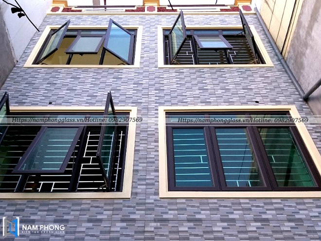 Thiết kế cửa sổ lùa 3 cánh nhôm Xingfa sang trọng