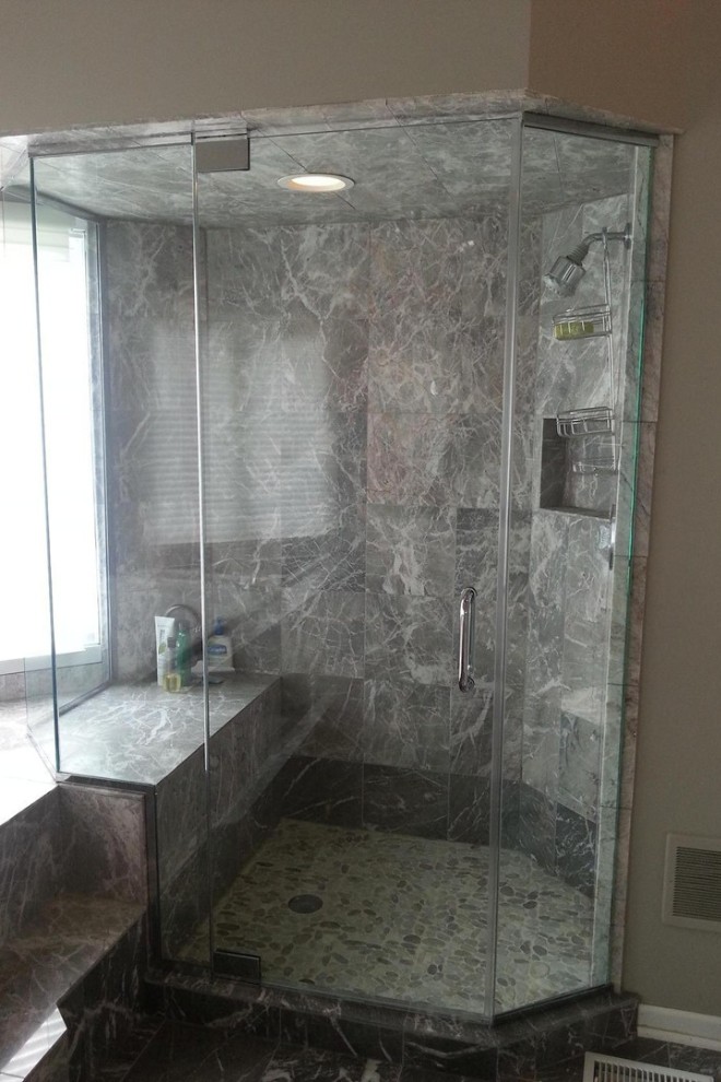 Mẫu vách kính phòng tắm có tính thẩm mỹ cao