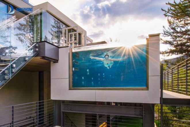 Vách kính cho bể bơi hiện đại nhất