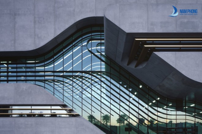 Vách kính mặt tiền sáng tạo, độc đáo