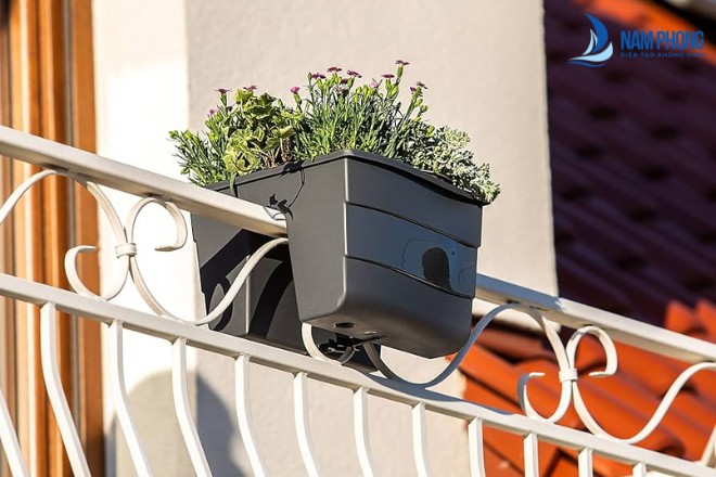 Mẫu lan can ban công sắt hộp chắc chắn