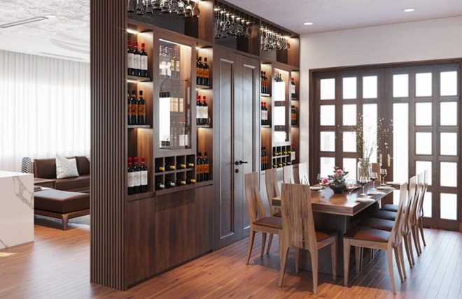 Vách Ngăn Phòng Khách Và Bếp Nhà Cấp 4: Giải Pháp Thiết Kế Thông Minh vách ngăn phòng khách và bếp đẹp hiện đại