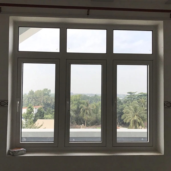 Mẫu cửa sổ 3 cánh nhôm kính xếp gấp